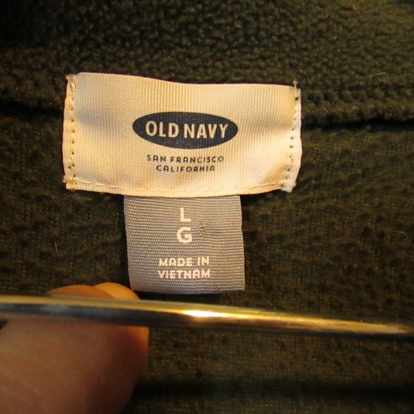 Old Navy Green Full-Zip Fleece Jacket - Picture 2 of 3